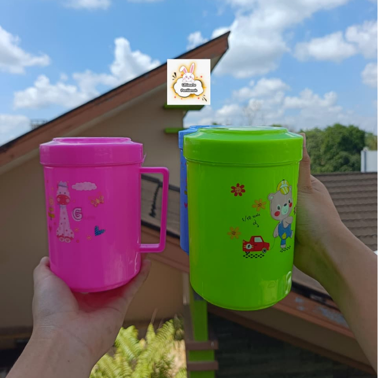 [ 2 ชิ้น ] 168 JAGUAR ปิดแก้วพลาสติก / แก้วพลาสติกสี Ok