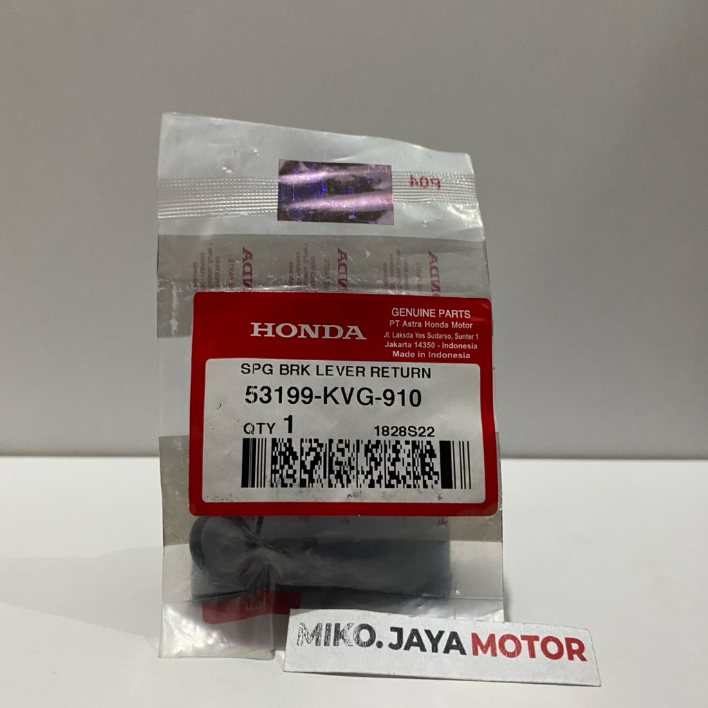 RIGHT BRAKE HANDLE SPRING 53199-KVG-910 VARIO 110 BEAT FI VARIO 125 150 ORIGINAL HONDA