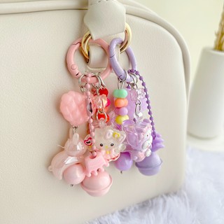 Terbaru Gantungan kunci Aesthetic Bag Charm Gantungan Kunci Clay Pita Lonceng kerincing