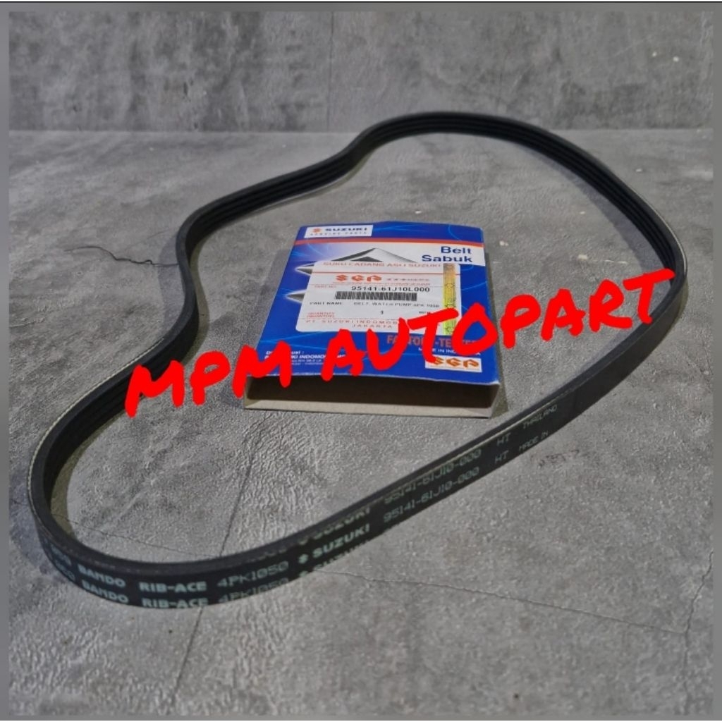 สายพานพัดลม สายพานรถตู้ 4pk 1050 suzuki apv rena futura ฉีด mega พกพา 4pk 1050 95141-61J00-000