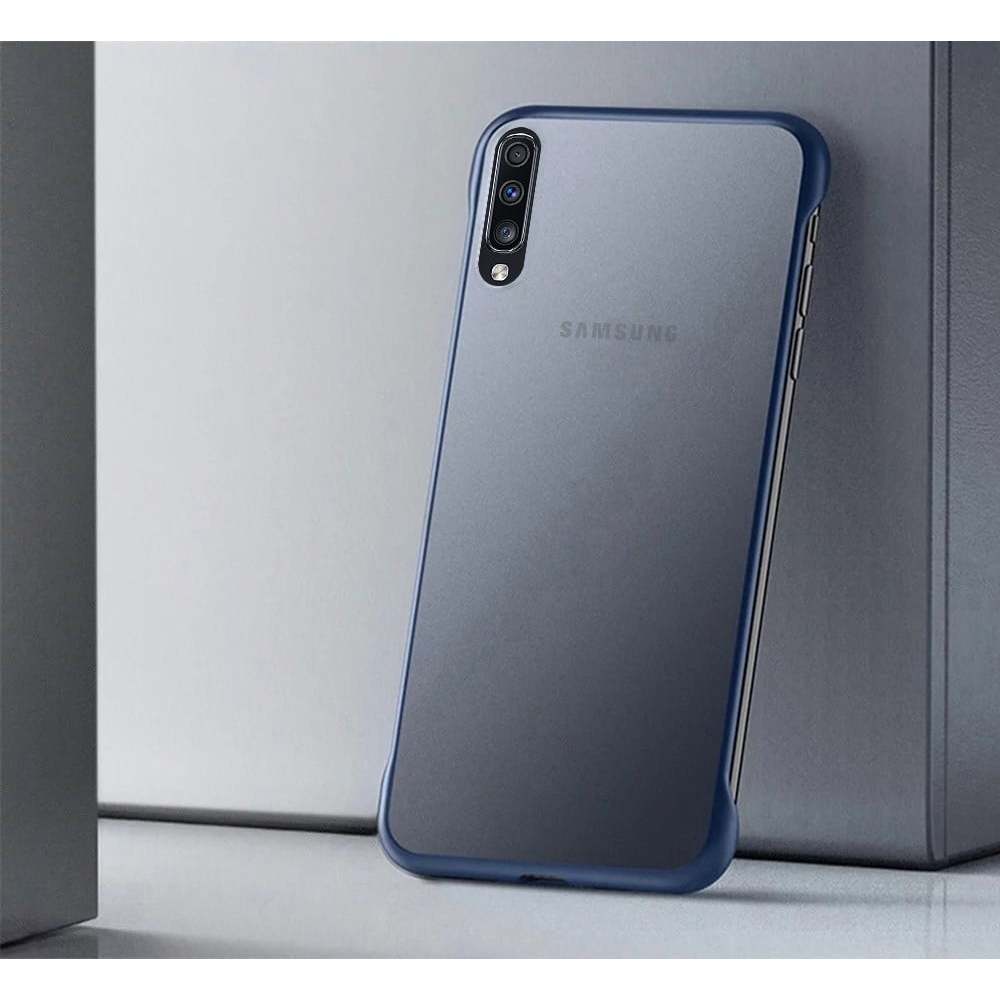 Samsung A70 / A70s Case Frameless Transparent Stand Ring Casing Slim Softcase