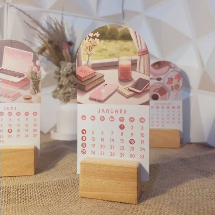 2026 AESTHETIC CALENDAR | DESK CALENDAR / DESK CALENDAR / MINI CALENDAR | ออกแบบโดย Diora.Pro