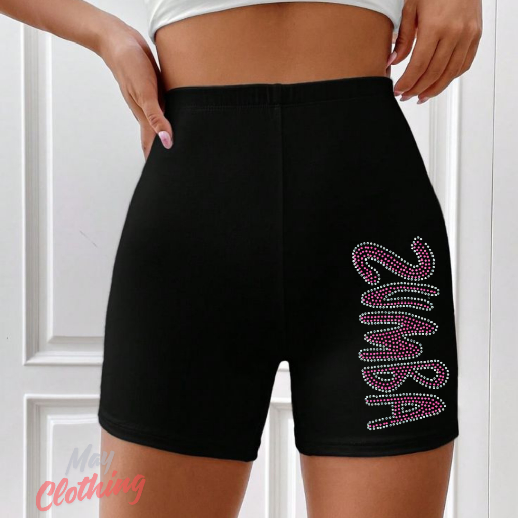เสื้อผ้าเมย์ - กางเกงกีฬาขาสั้นยืดหยุ่น Siot Zumba Disco cสวมใส่สบาย