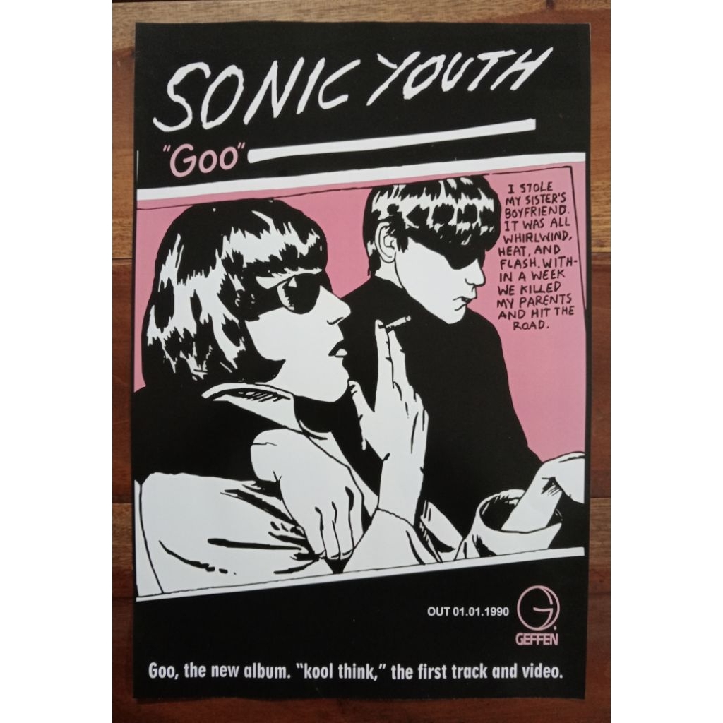 [โปสเตอร์วงดนตรี] Sonic Youth - Goo - LP / Poster Band / Poster Sonic Youth