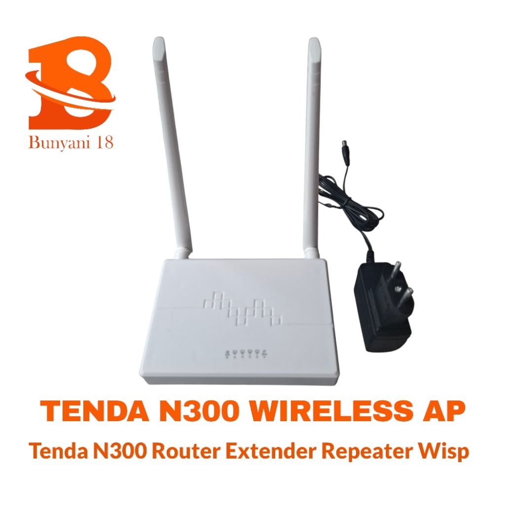 TENDA N300 WIRELESS ROUTER EXTENDER ACCESS POIN WIFI REPEATER WISP