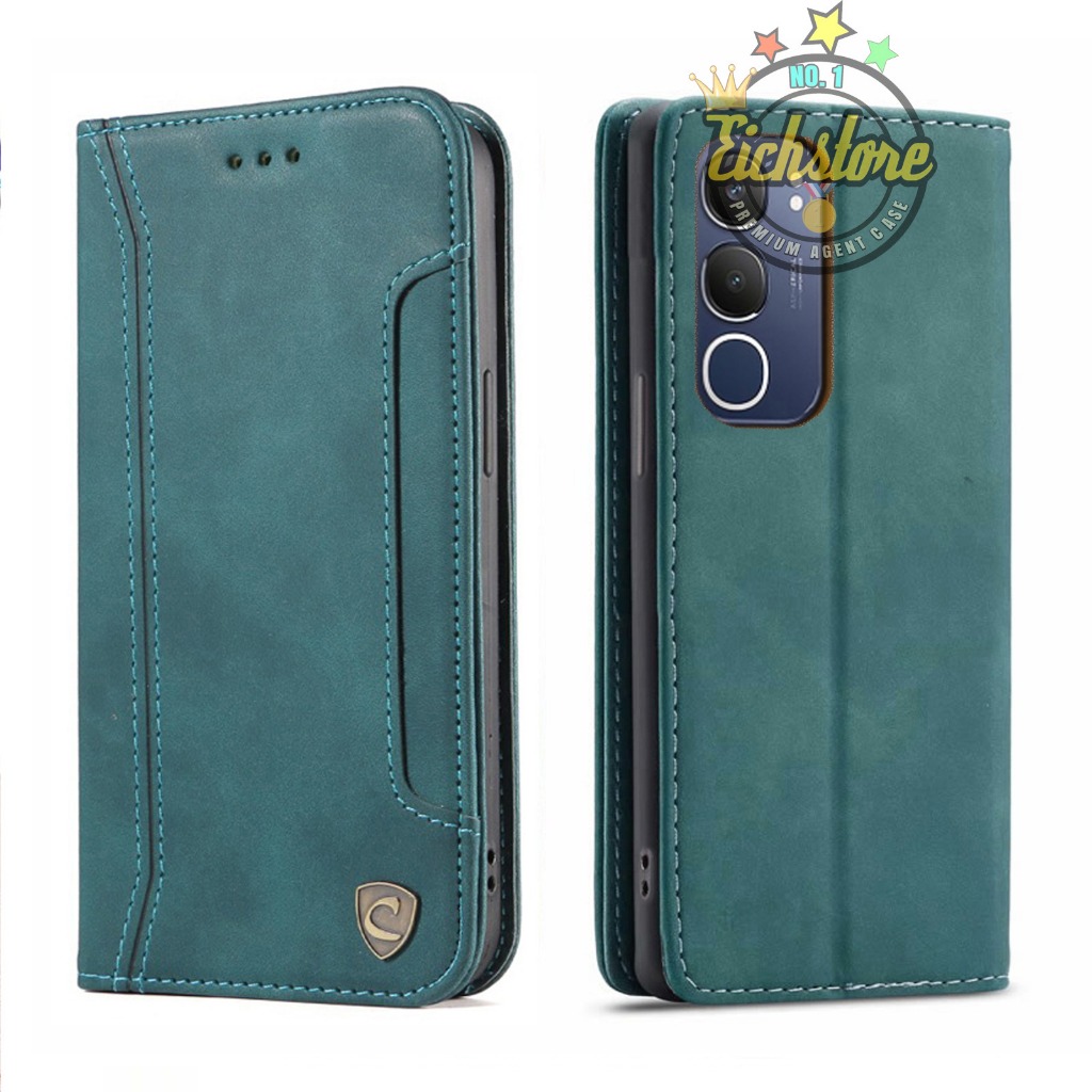 Vivo Y19s Pro ของแท้ Extra Slot Super Wallet Full 360 องศา Luxury Flip Cover Auto Lock Case ซองหนังล