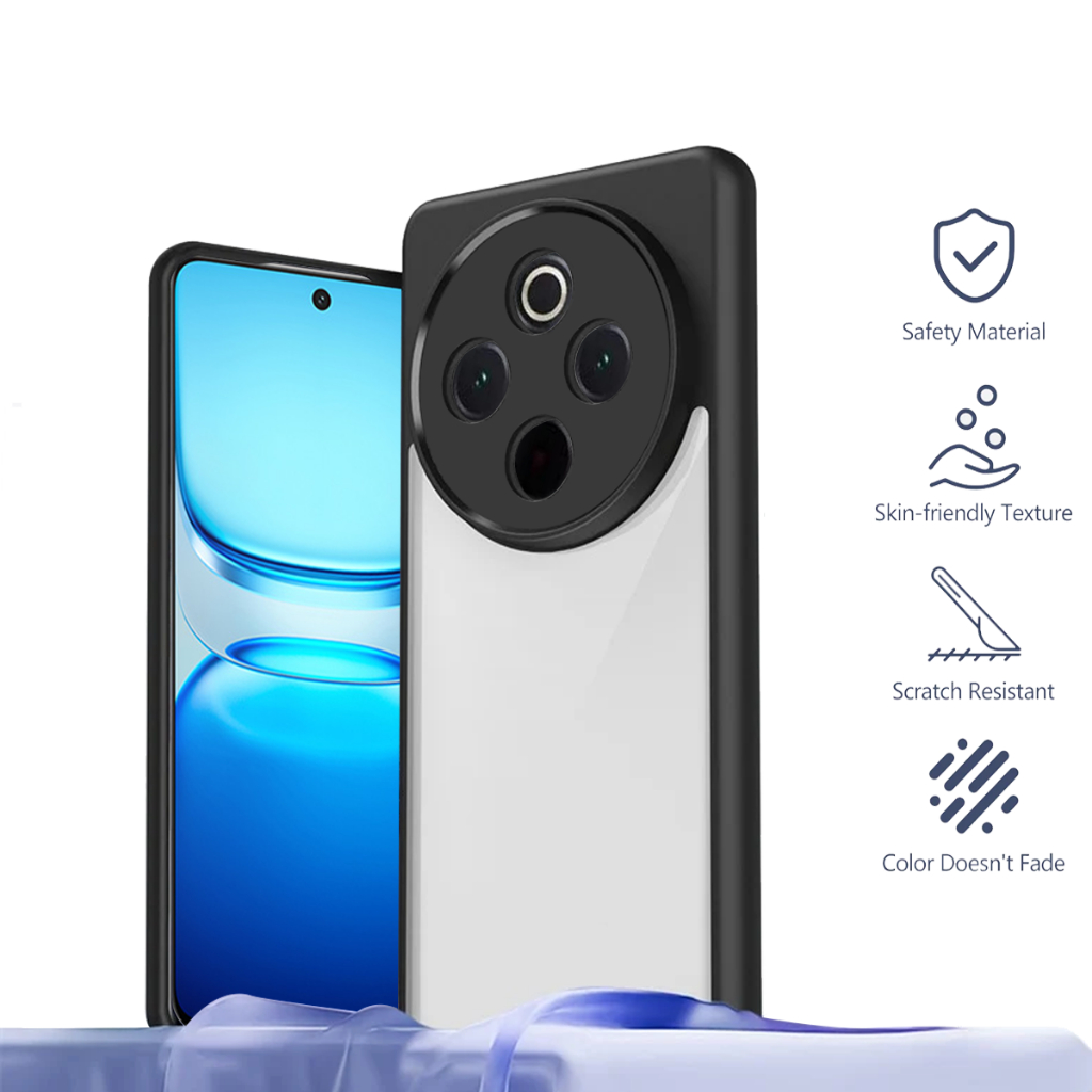 เคส iQOO Z10 5G / Z10R 5G / Neo 10 5G Hardcase Clear Edge Backcase Casing iQOO SERIES