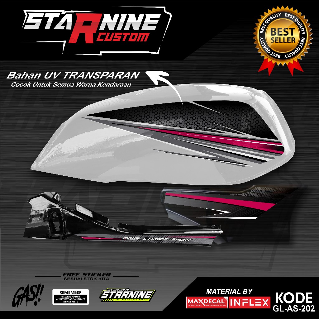 Striping GL pro Sticker GL variation รหัส GL-AS-202