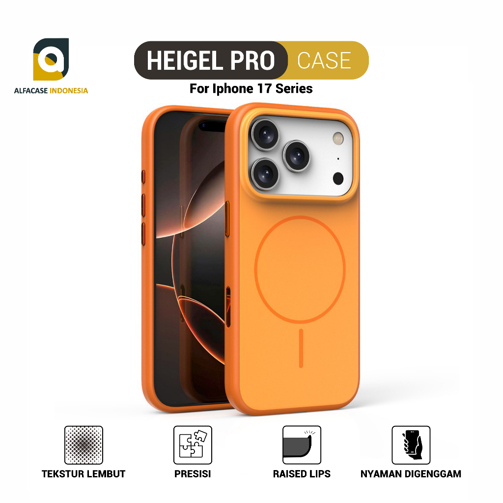 ALFACASE เคส iPhone 17 Air Pro Pro Max - เคส iPhone 17 Air Pro Max - เคส Heigel Pro