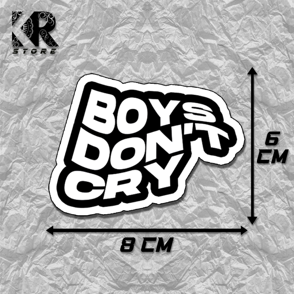 สติ๊กเกอร์ BOYS DOONT CRY | สติ๊กเกอร์สุนทรียศาสตร์ / สติ๊กเกอร์ tumblr / อุปกรณ์สติ๊กเกอร์ KR STORE