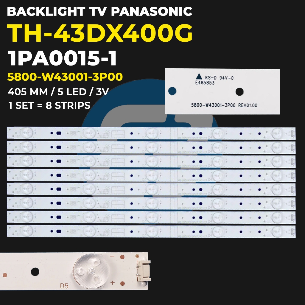 PANASONIC ไฟแบ็คไลท์ทีวี 43 นิ้ว TH-43DX400G 5800-W43001-3P00