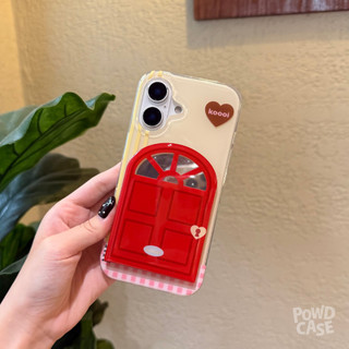 [READY] Red Mirror Door Acrylic Case Iphone 13-16pro max | POWDCASE