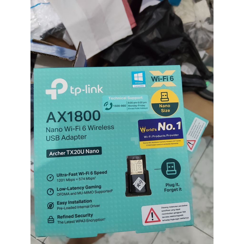 TP-Link Archer TX20U Nano AX1800 Nano Wi-Fi 6 อะแดปเตอร์ USB ไร้สาย tx20 U tplink wifi ax 1800
