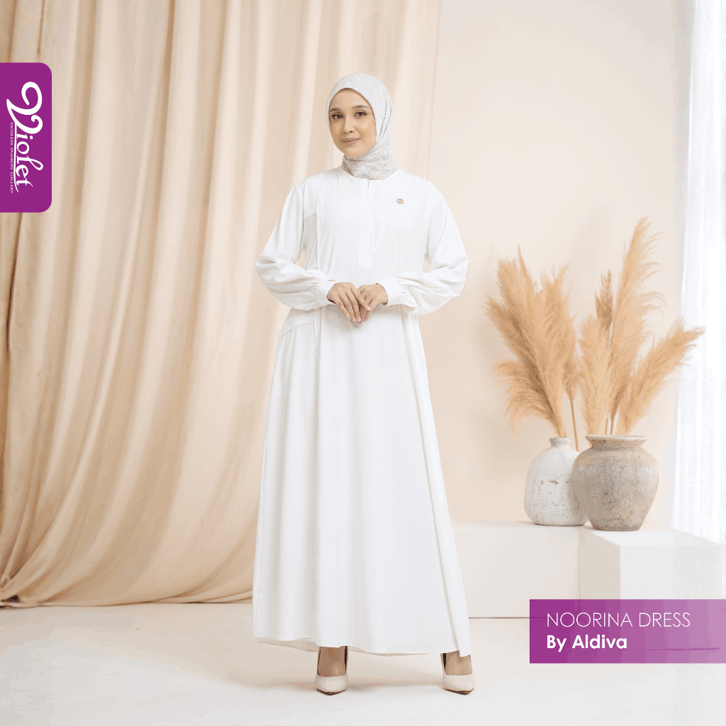 Noorina Dress - Premium Dress - Elegant Dress - Dress By Aldiva - Violet Gallery