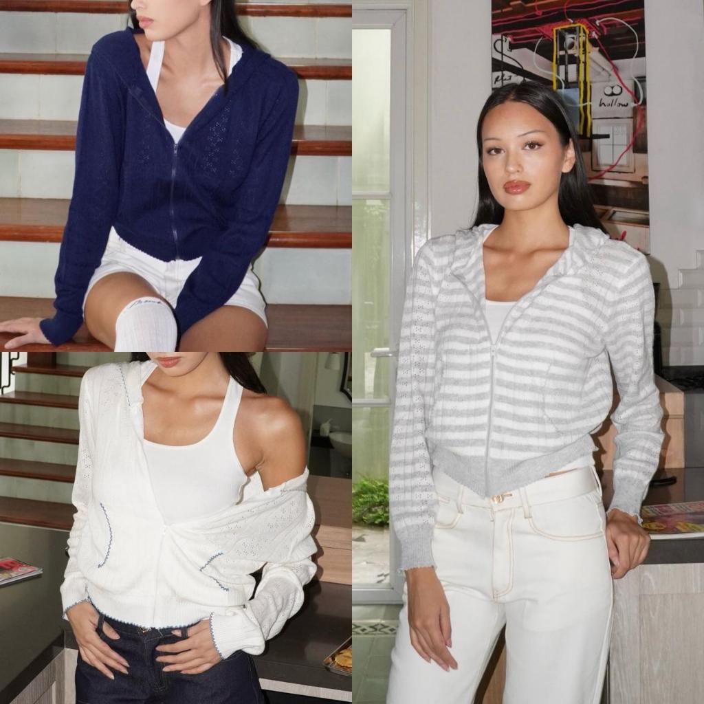 ⁠เสื้อฮู้ด Molly Pointelle - THREEK.CLOTHING