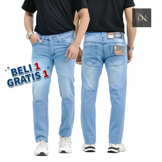 PAKET HEMAT 2 PCS CELANA PANJANG SLIMFIT JEANS PRIA STREET