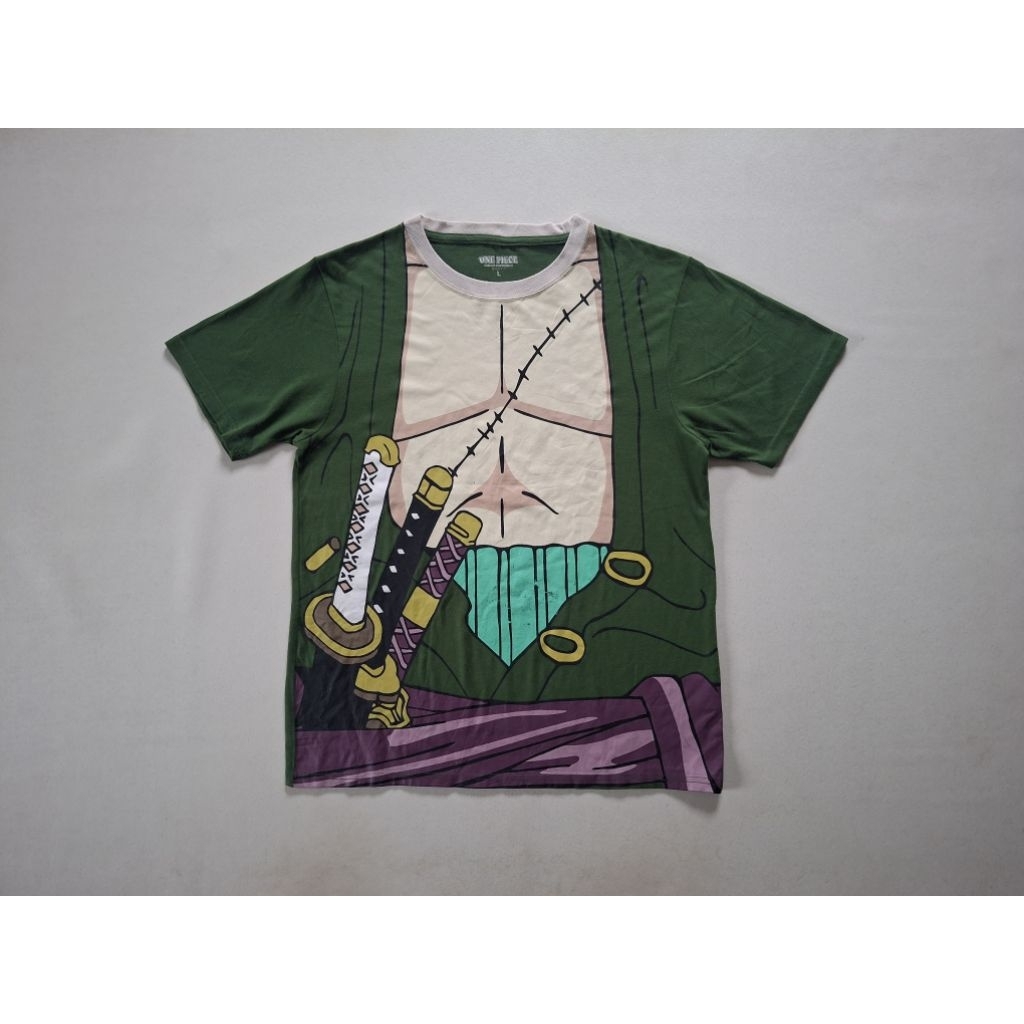 ONE PIECE RORONOA ZORO FULLBODY COSPLAY TSHIRT ต้นฉบับ 100%