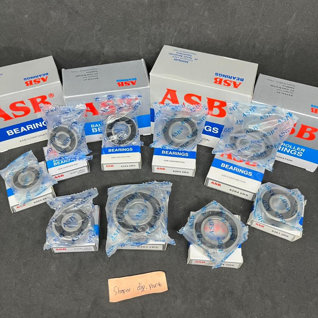 (PRICE 1 PC) AKLAHAR "ASB" 6004 2RS, 6200 2RS, 6201 2RS, 6202 2RS, 6203 2RS, 6204 2RS, 6300 2RS, 630