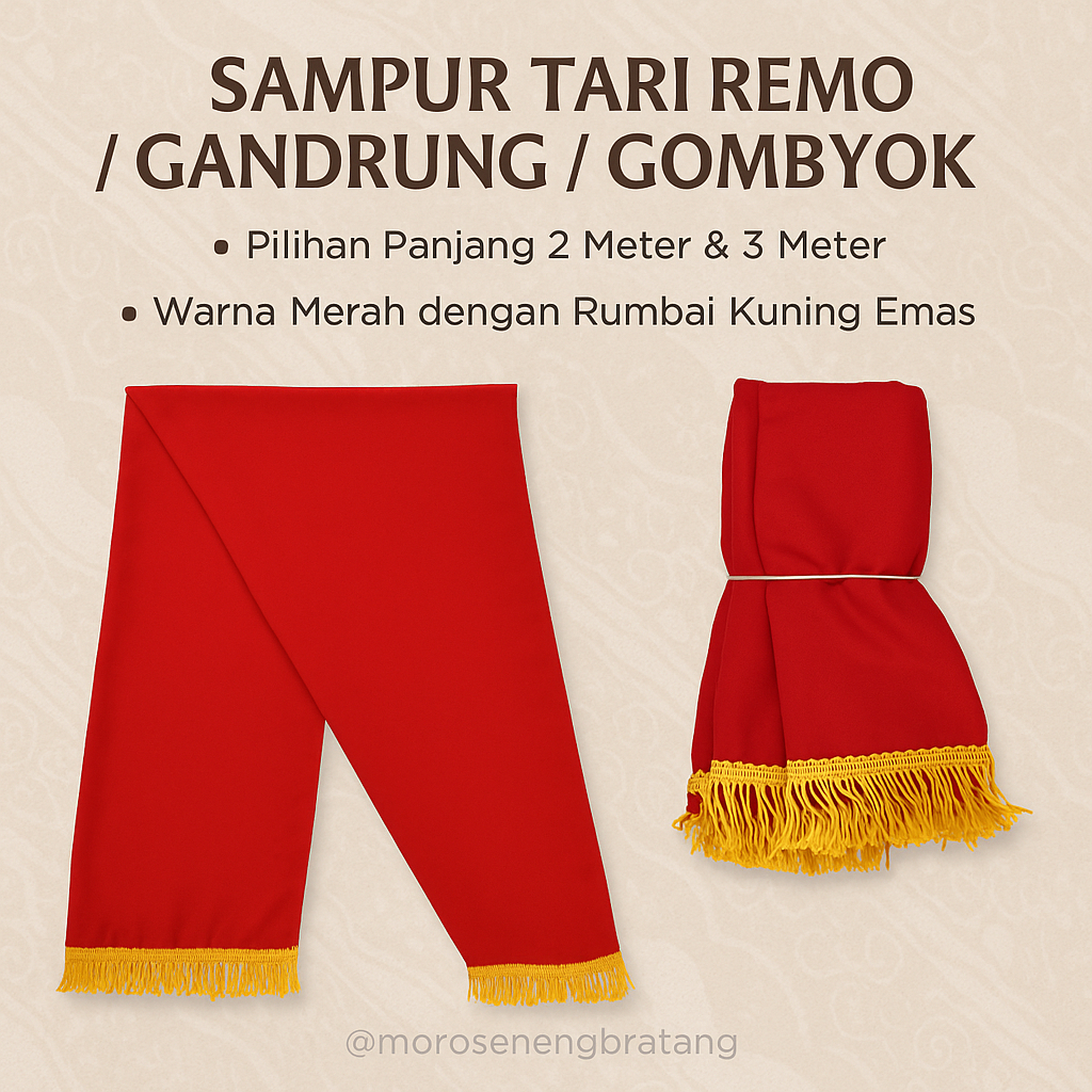 SampurTari Remo/Gandrung Dance Sampur/Gomboyok Dance Sampur 2M 3M ผู้ใหญ่ Middle School High School 