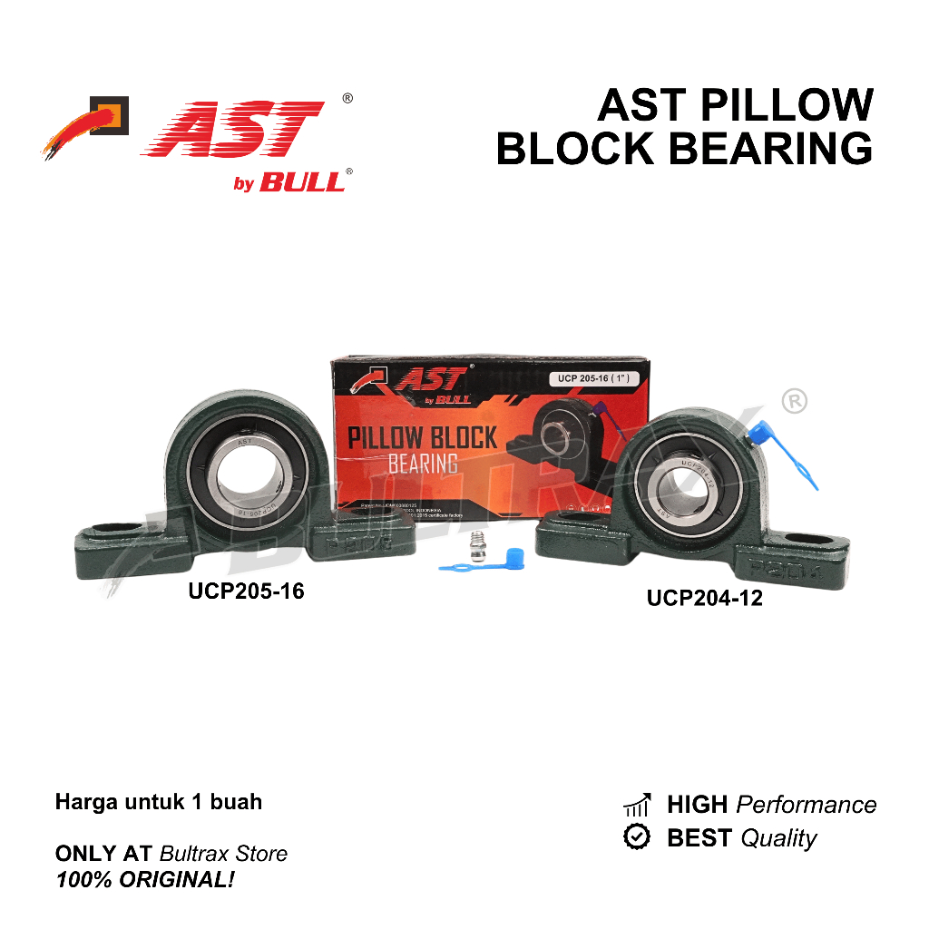 AST บล็อกหมอน UCP 205-12 นิ้ว / UCP 205-16 นิ้ว / แบริ่งที่นั่ง แบริ่ง Laker Bearing