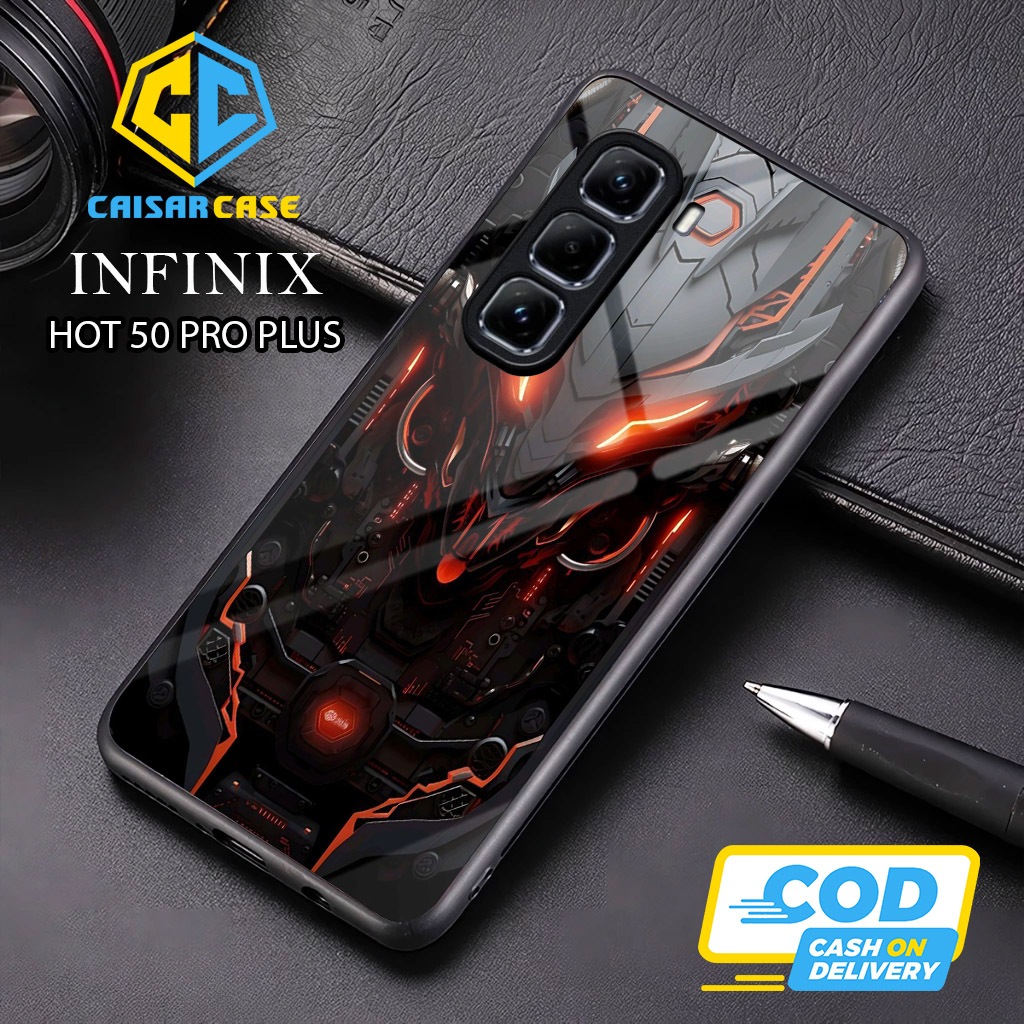 เคส Infinix Hot 50 Pro Plus - เคส Infinix Hot 50 Pro Plus Glass Softcase - เคส Infinix Hot 50 Pro Pl