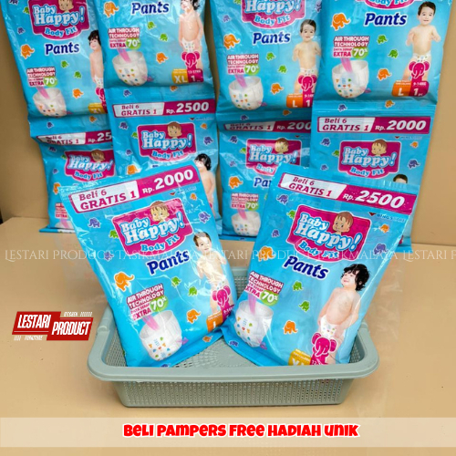 ซื้อ 6 ชิ้น PAMPERS BABY DIAPERS BABY HAPPY ฟรี UNIQUE GIFT CHOOSE ของคุณเป็นเจ้าของ | เบบี้ ไดเอเพอ