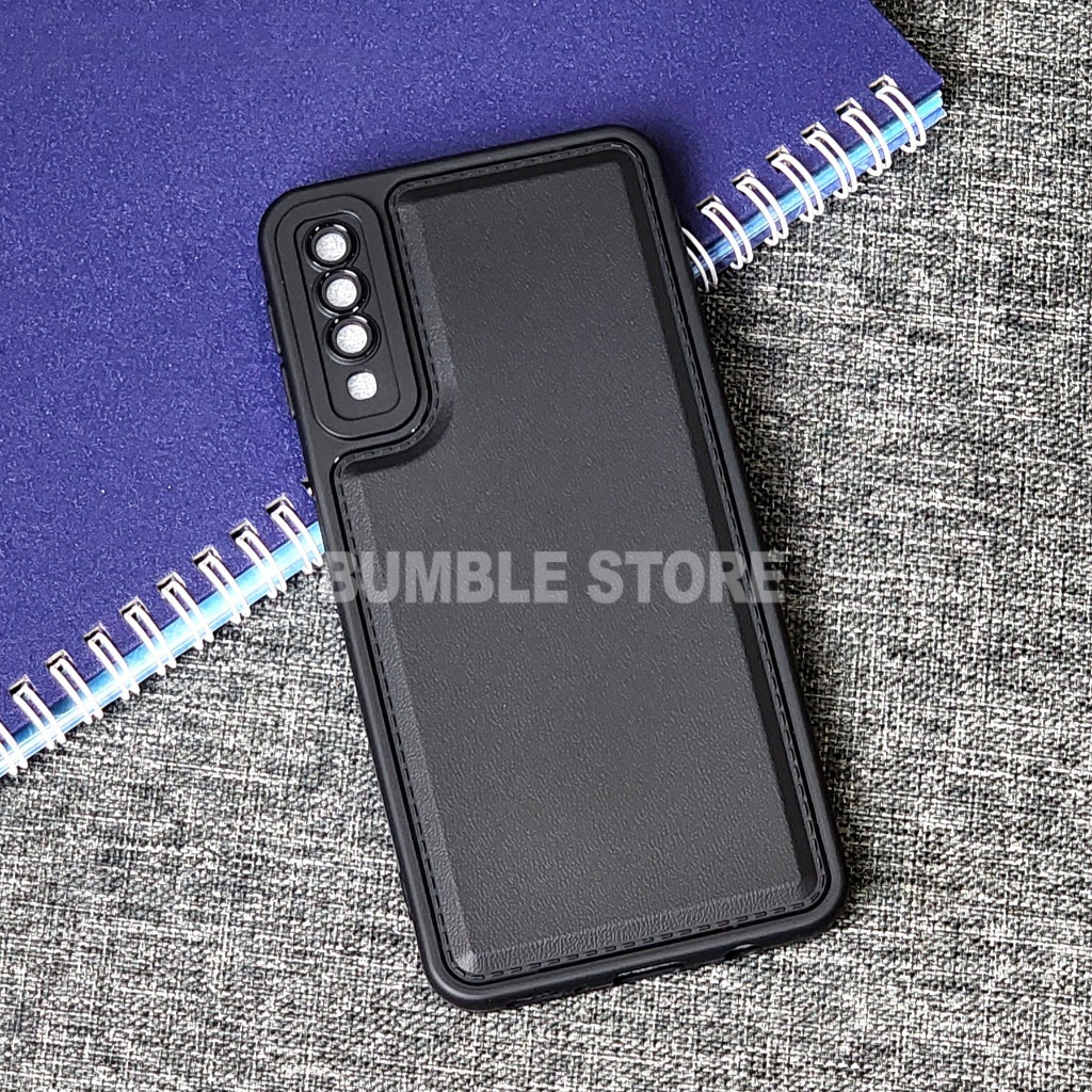 Bumble - Case Leather Pro Black Softcase Samsung A7 2018 Samsung A72 Samsung A73 Samsung J2 Prime Sa