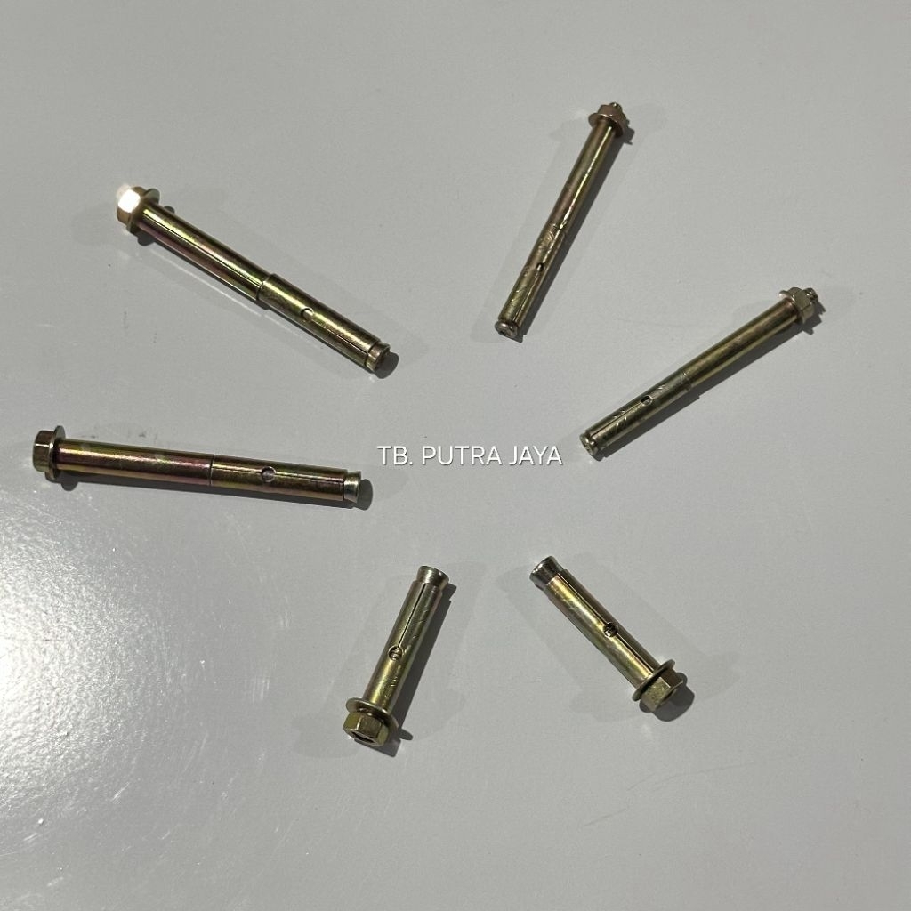 Dynabolt / Dinabolt Wowo สลักเกลียวคอนกรีต 08 10 12 Dina Bolt Wowo คุณภาพดั้งเดิม