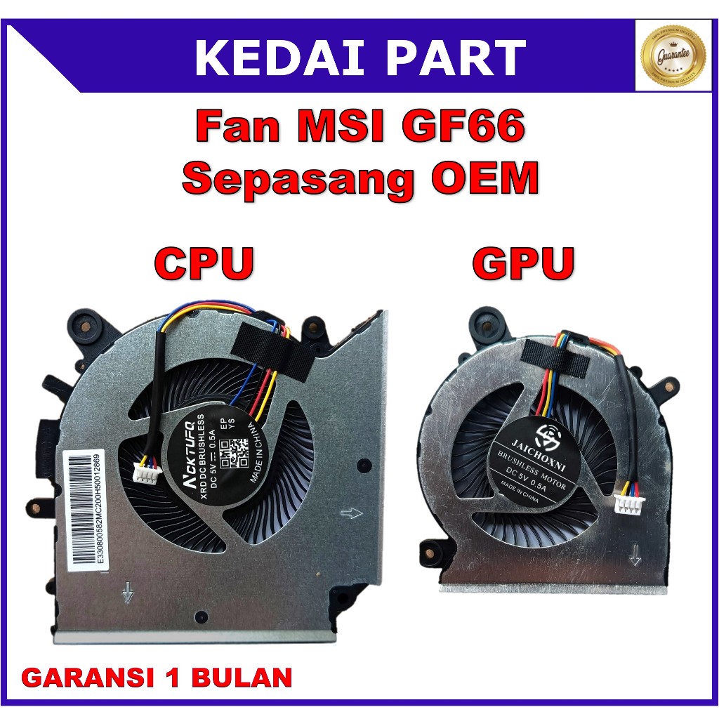 MSI GF66 11UC GL66 11UEK MS-151 MS-1531 MS-1531 MS-1542 MS-17L1 CPU ขวา GPU ซ้าย