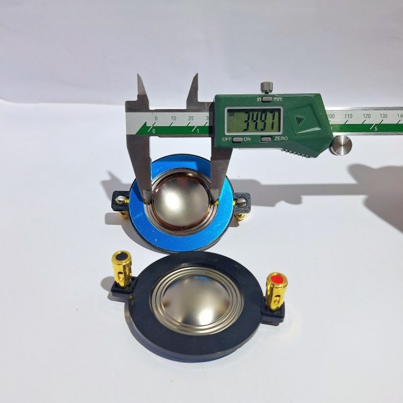 Spool Driver Tweeter 34.4mm Spool Voice Coil 34.4 mm Silver Plain