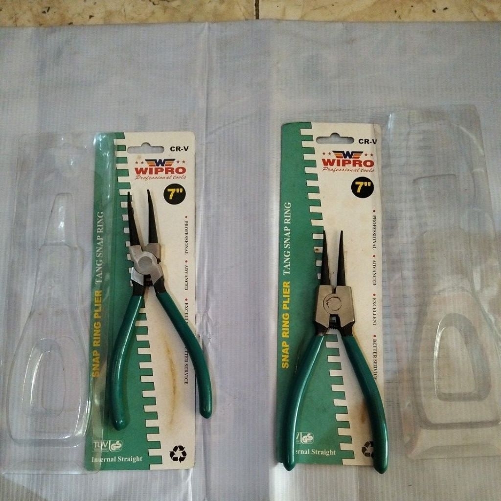 WIPRO 7" STRAIGHT SNAP RING PLIERS 7" เปิด STRAIGHT SNAP RING PLIERS