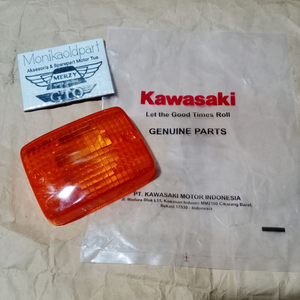 Kawasaki Binter Merzy KZ 200 ไฟเลี้ยว Mica KZ200 Kawasaki ของแท้อะไหล่บรรจุภัณฑ์