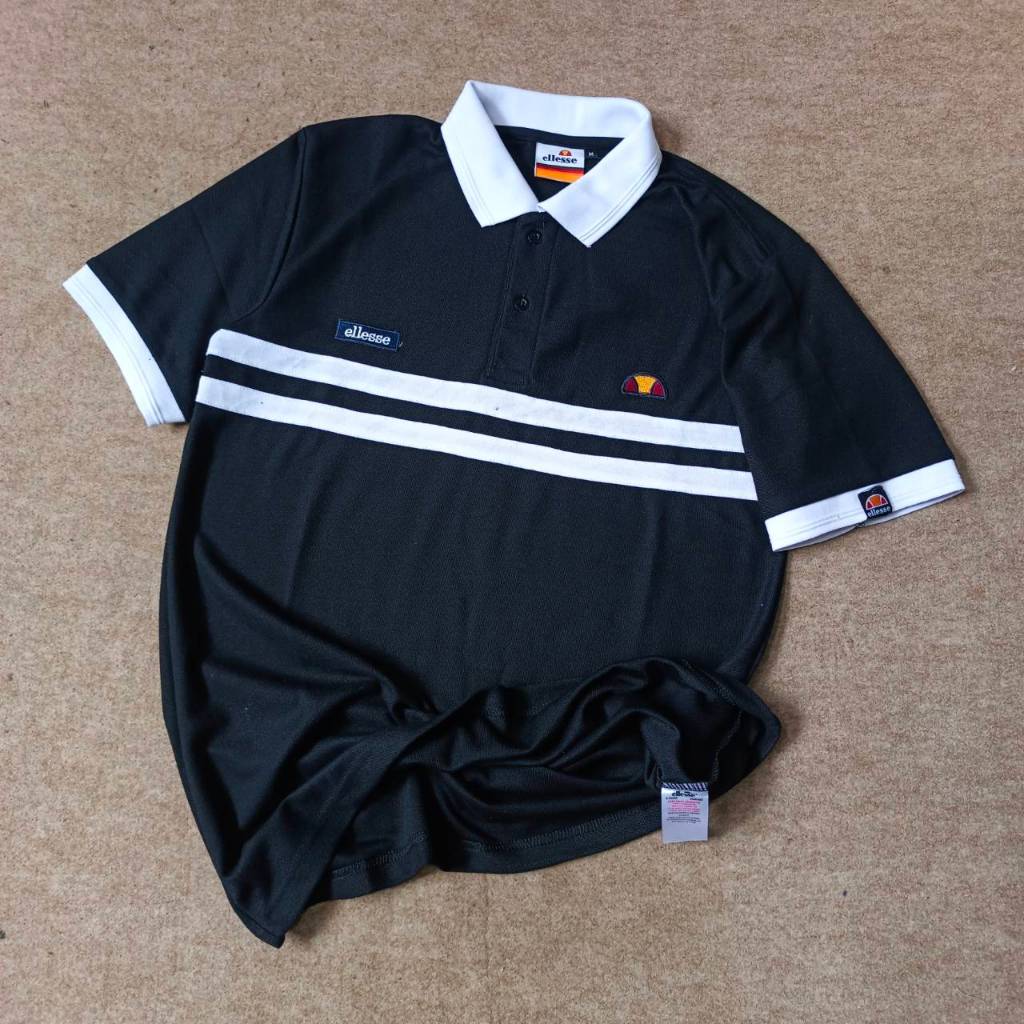 เสื้อโปโลสีดําผู้ชาย Ellesse