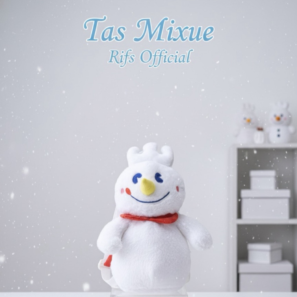 RIFS-2in1 Doll Mixue Bag – กระเป๋าเป้สลิงตัวละครขนนุ่ม 45 ซม.