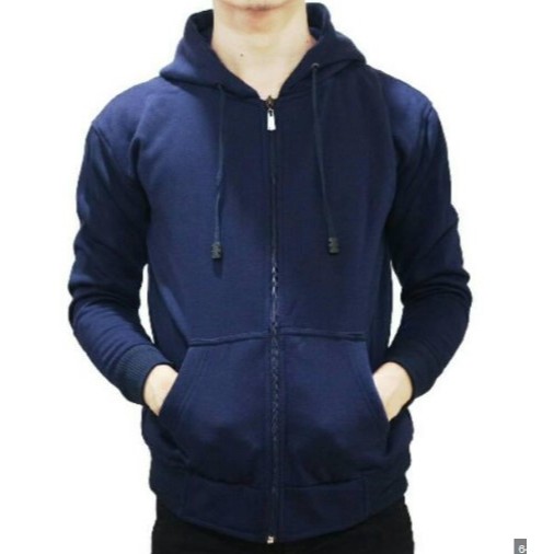 PLAIN NAVY HODDIE JACKET MENS NAVY JACKET ZIPPER HODDIE MENS JACKET COOL GOOD PLAIN UNISEX MENS WOME