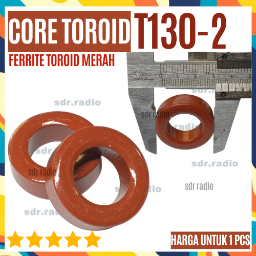 MERAH Toroid Ferrite Core T130-2 คุณภาพสูงและฟังก์ชั่นที่ดี T130 - 2 วงแหวนแกนโทรอยด์ผงเหล็กสีแดง RF
