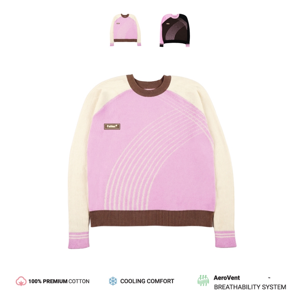 Pattero - Belle Femme Cross Sweater สําหรับผู้หญิงและผู้ชาย - เบา