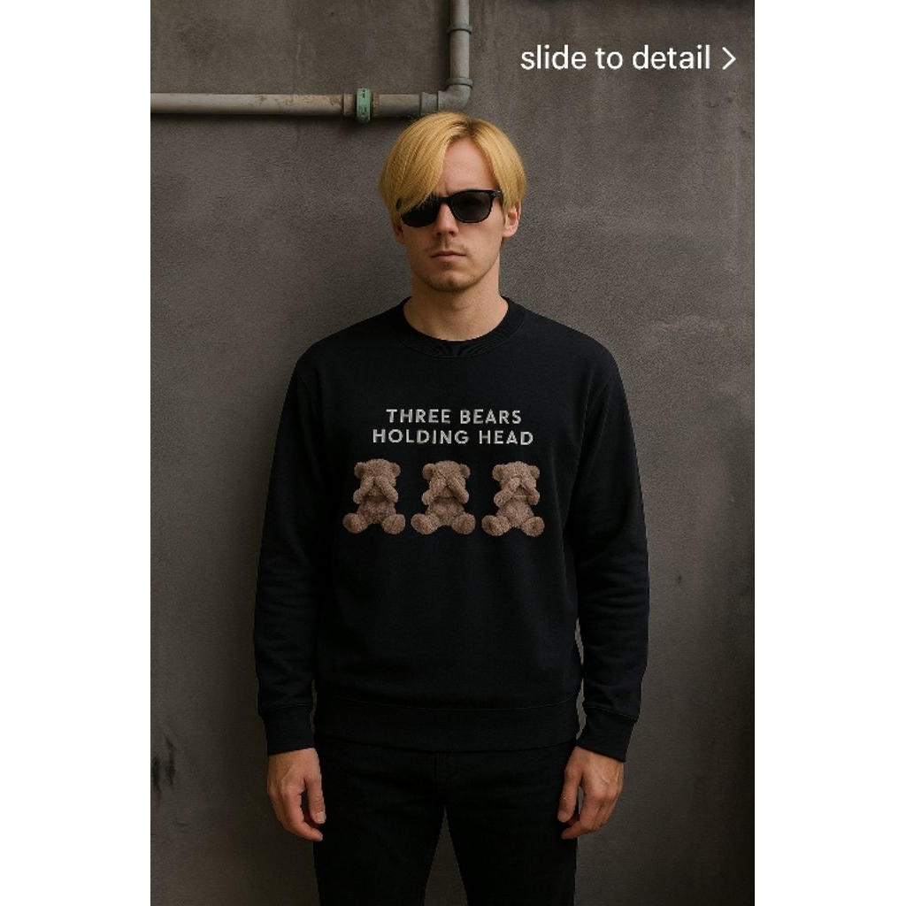 คอกลม / เสื้อสเวตเตอร์ WEGO STANDART 0R1 ไซส์ L (P68 x L57)