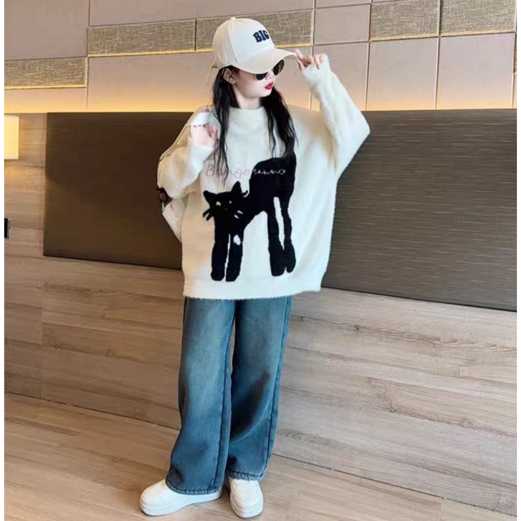 TD03 CAT KNIT SET SIZE 120,140,175