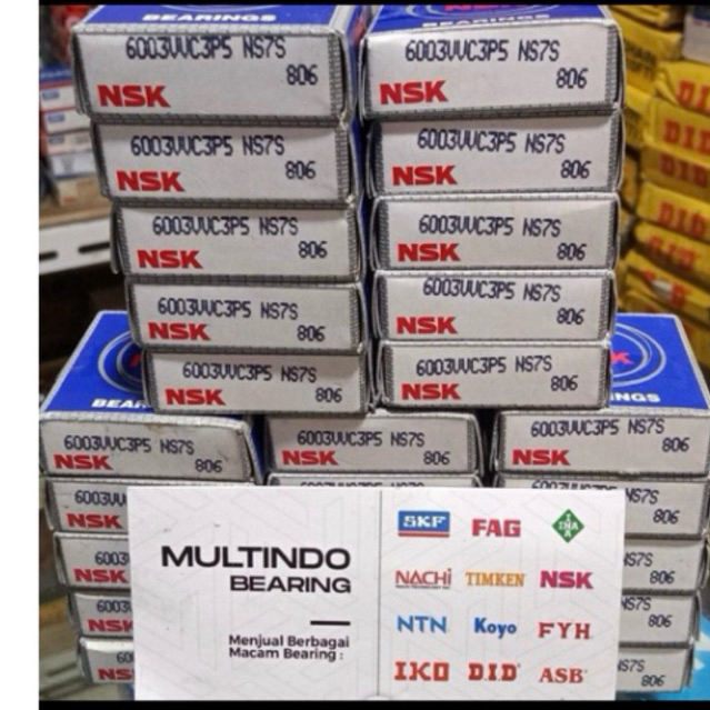 แบริ่งความเร็วสูง 6003 VV C3 P5 NSK JAPAN ORIGINAL