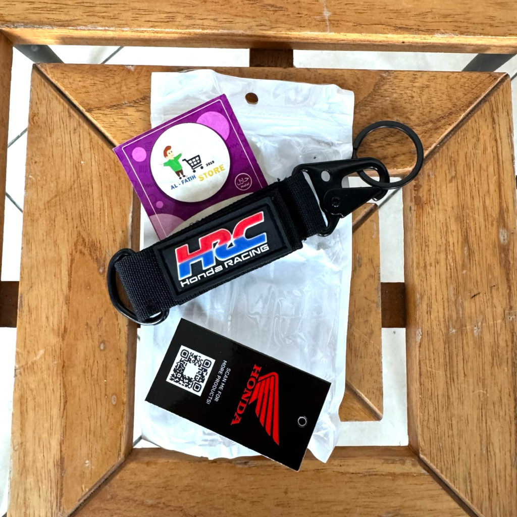 GANTUNGAN Original AMH HRC Honda พวงกุญแจรถจักรยานยนต์แบบพลิกกลับได้