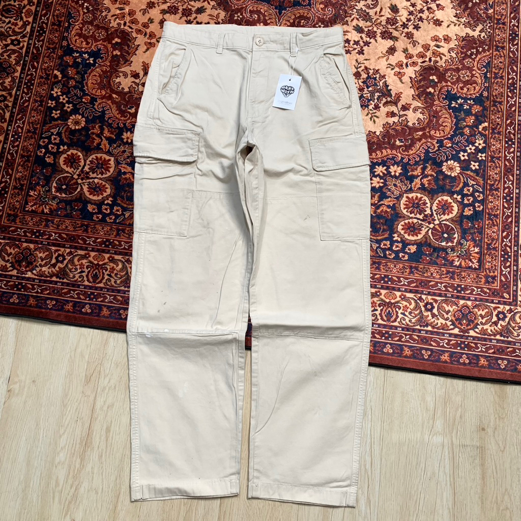 Uniqlo Cargo Cream Regular Fit NB834