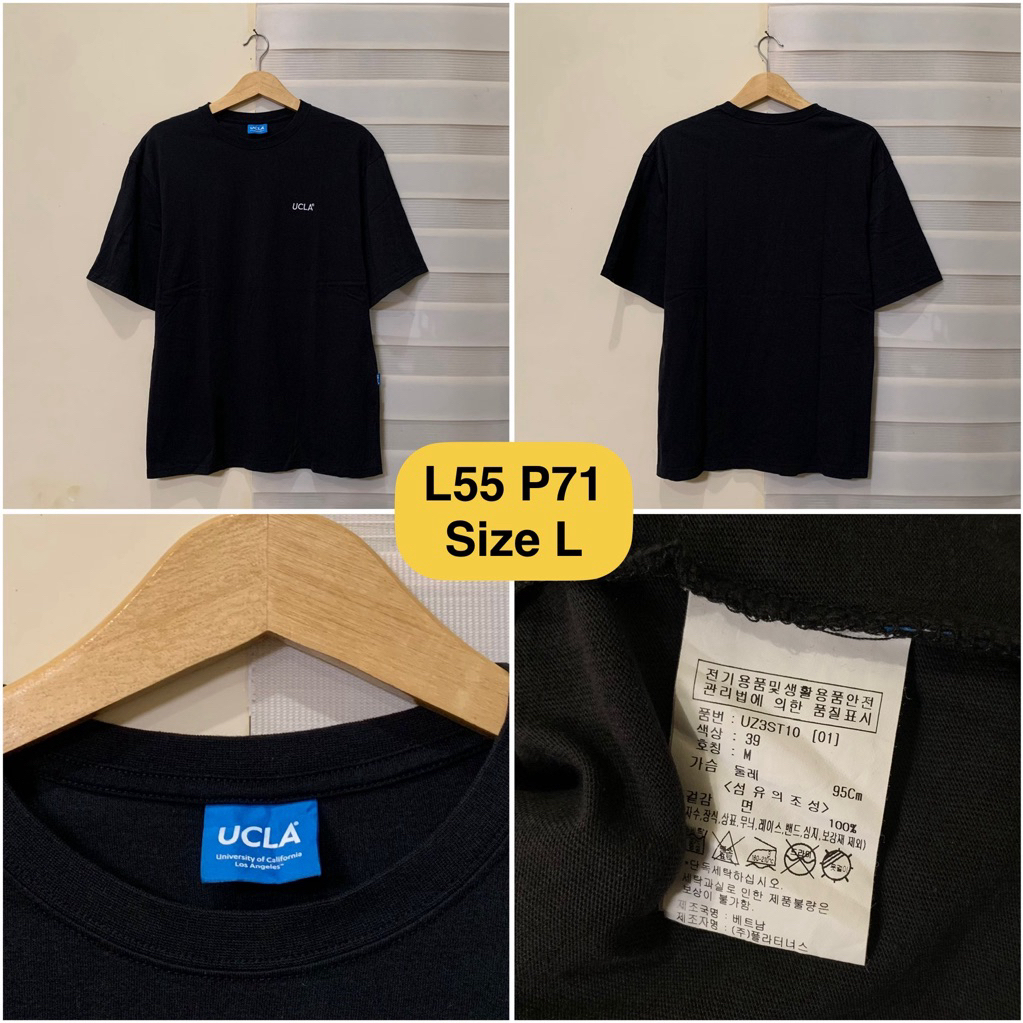 เสื้อยืด Ucla สีดําดั้งเดิม