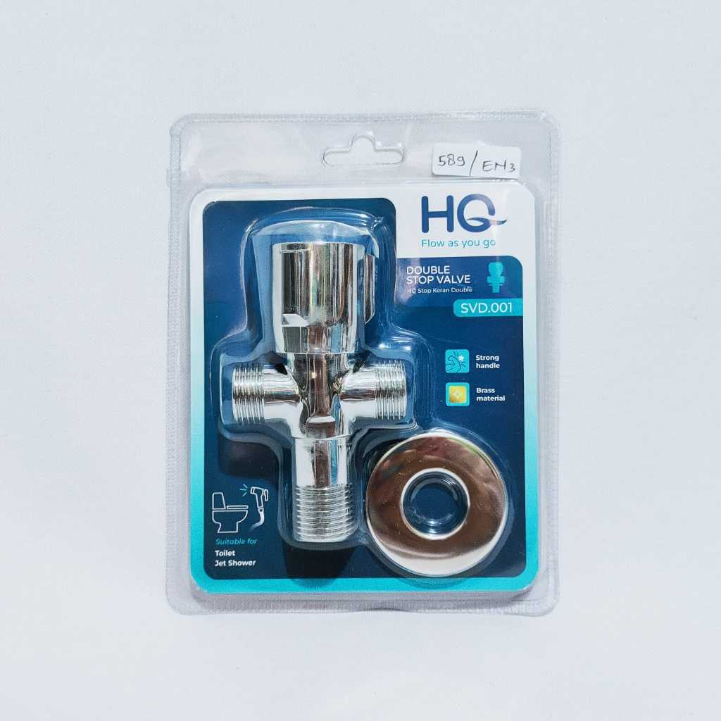 HQ สุขภัณฑ์ Double Stop Valve 1/2"SVD-001 (589)
