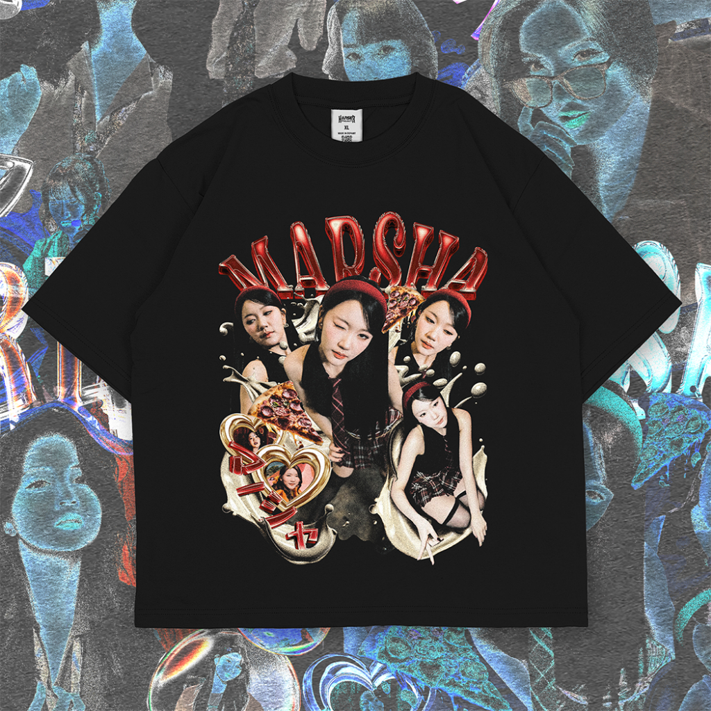 MARSHA JKT48 Heritage Member Series เสื้อยืด Boxy ขนาดใหญ่