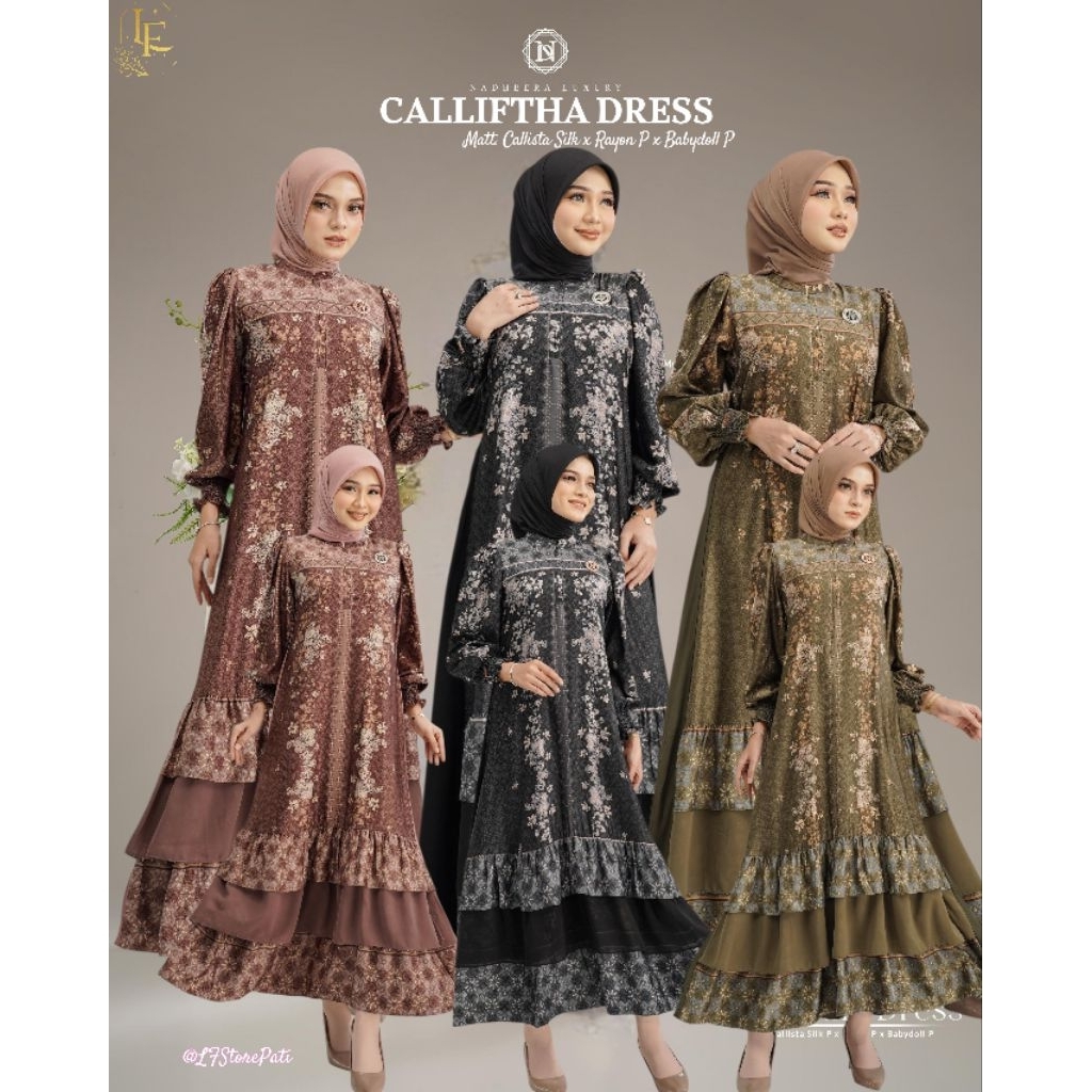 CALLIFTHA SERIES MIDI & DRESS BY NADHEERA LUXURY // LUXURY DRESS // MOTIF DRESS // WEDDING DRESS
