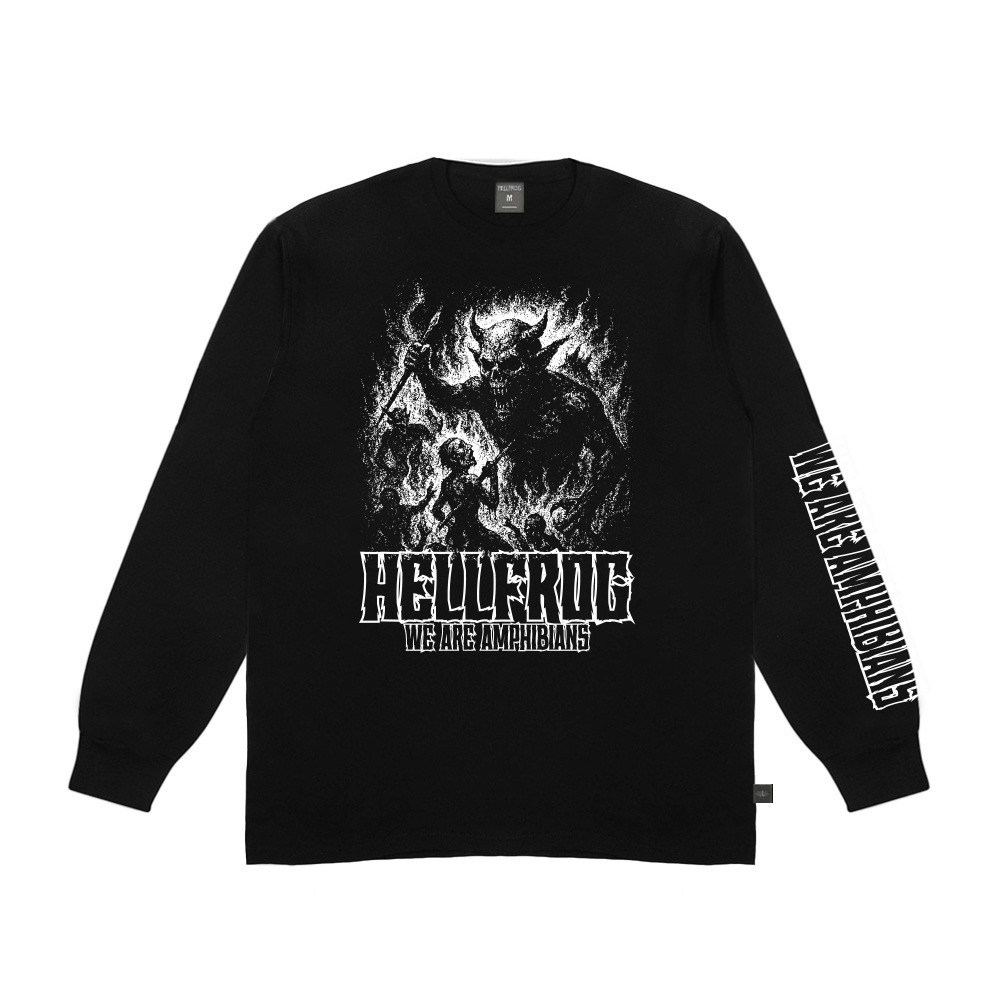 เสื้อยืด Hellfrogon Longsleeves Agony Black Tees