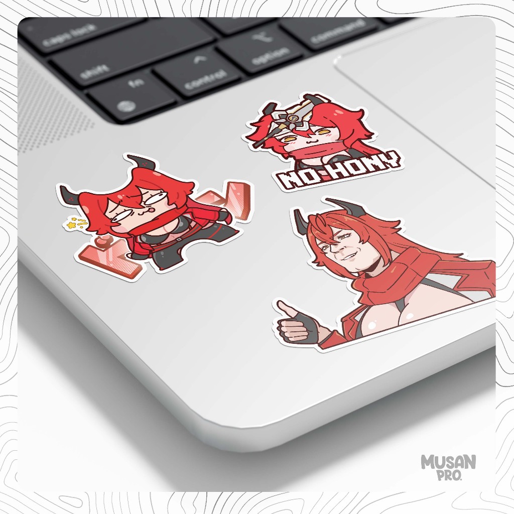NIKKE Sticker - RED HOOD Collection - Musan - Meme - Fan Merch