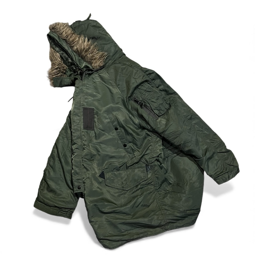 Military Jacket Avirex USA Army Green ของแท้