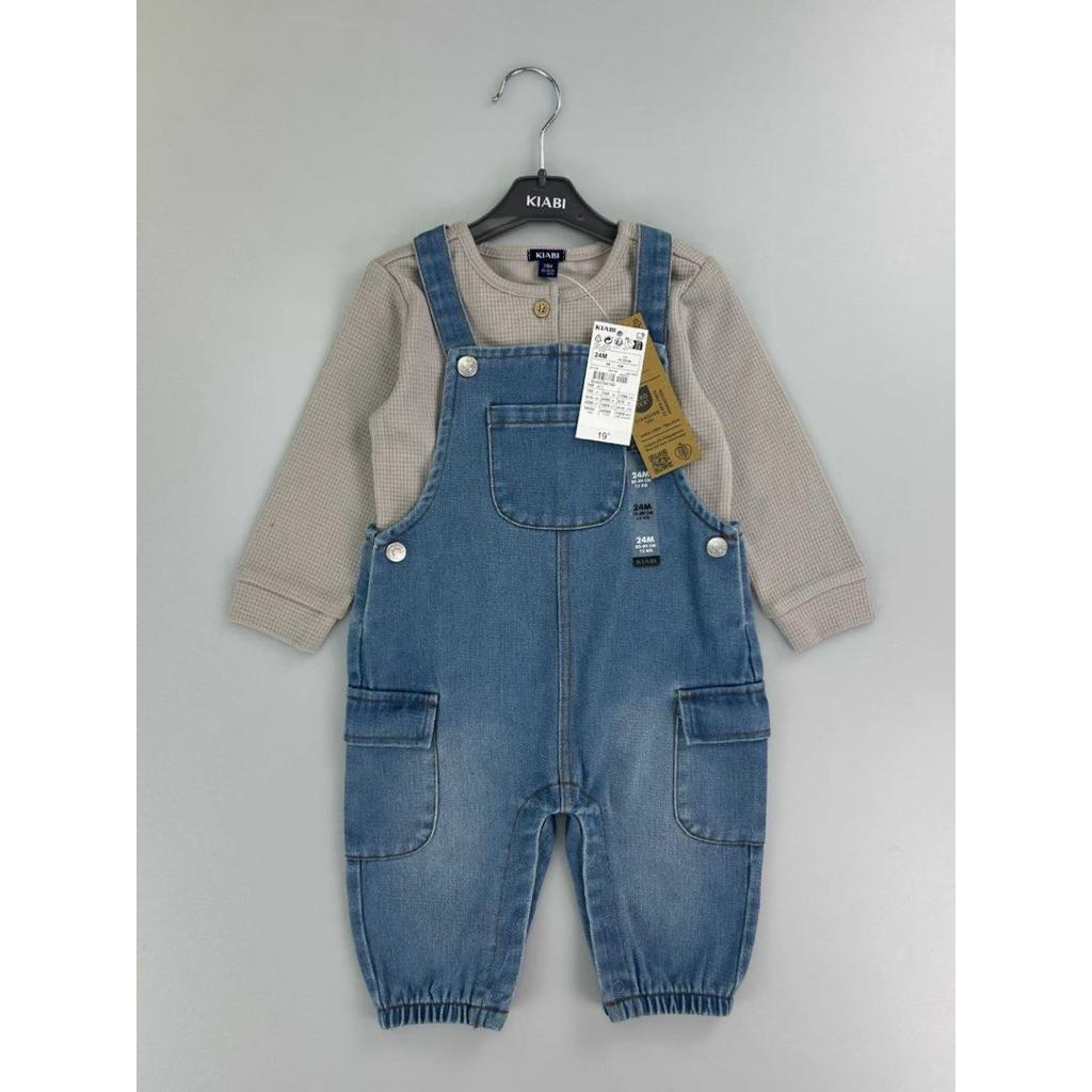 KIABI JEANS OVERALL NUDE